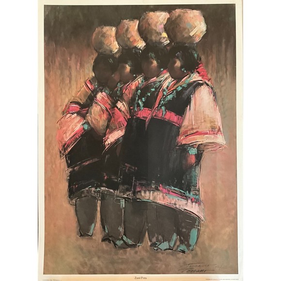 Toscano "Zuni Pots" Print - Picture 1 of 1